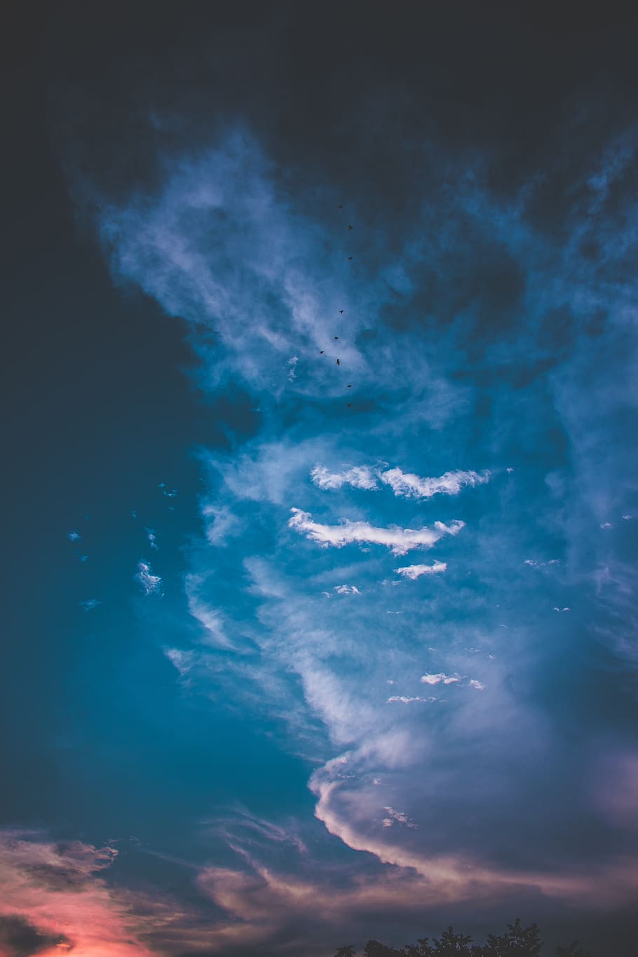 blue and gray clouds, nature, outdoors, sky, azure sky, weather HD wallpaper