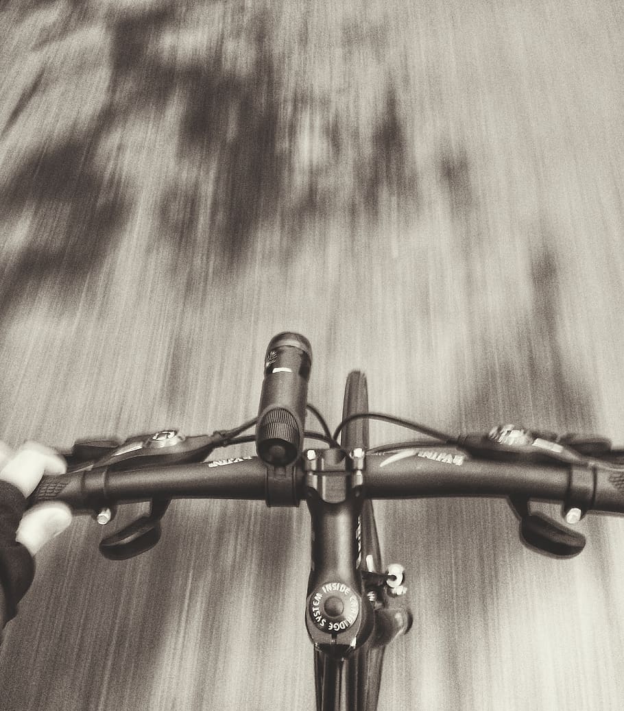 cycle, bicycle, cycling, handlebar, speed, ride, cyclist, blurry HD wallpaper