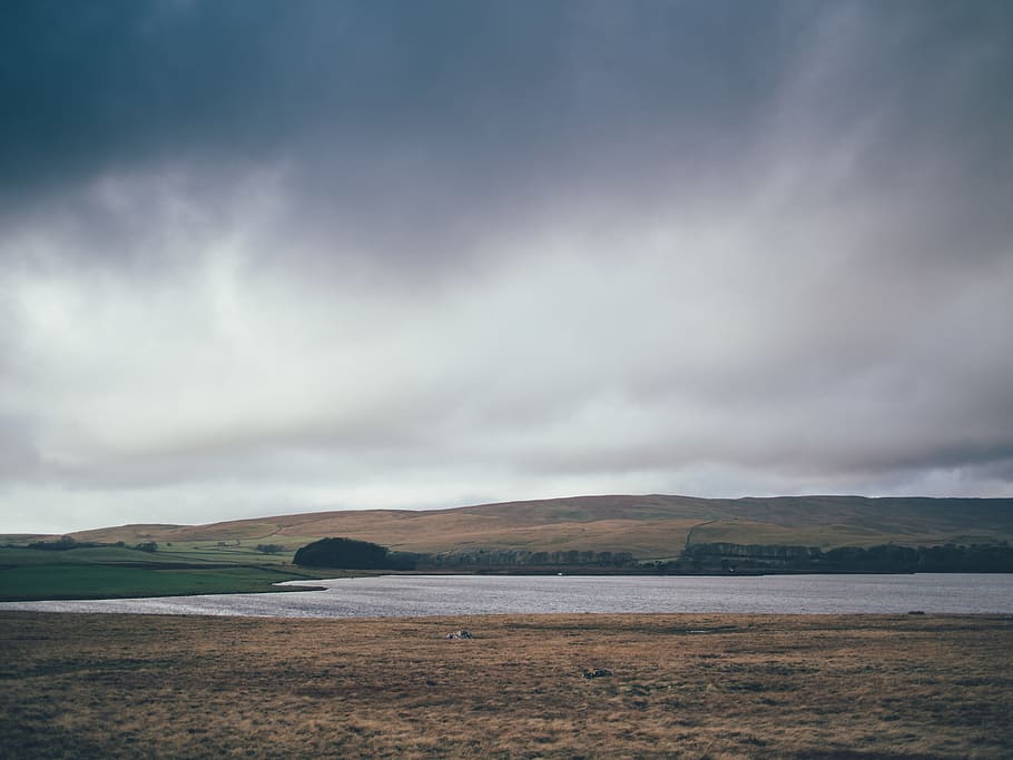 lake, sky, nature, water, cloud - sky, scenics - nature, sea HD wallpaper