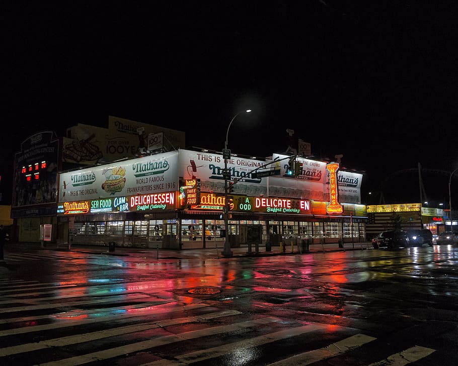 store at night, illuminated, architecture, transportation, building exterior HD wallpaper
