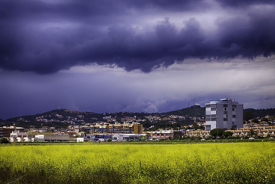 storm, sky, clouds, climate, nature, landscape, atmosphere HD wallpaper