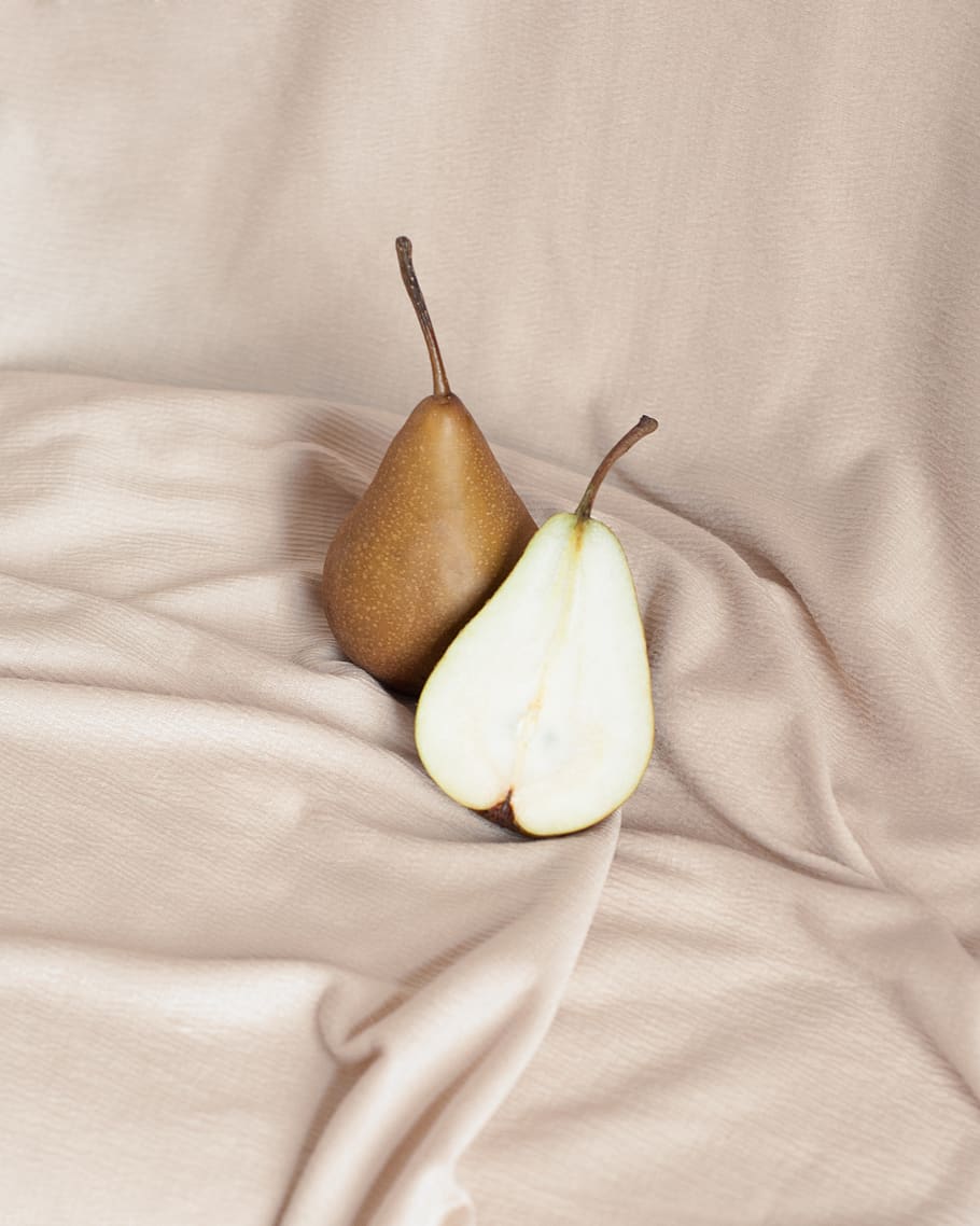 brown pear fruits, healthy eating, food, textile, food and drink HD wallpaper