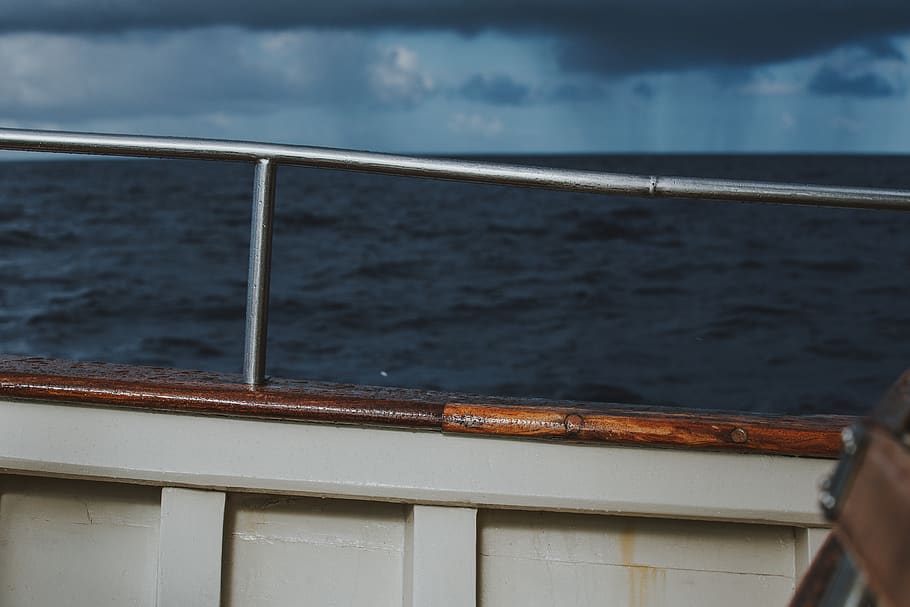 atlantic ocean, water, no people, architecture, nature, railing HD wallpaper