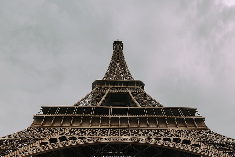 Eiffel Tower, Paris, building, architecture, france, city, looking up HD wallpaper