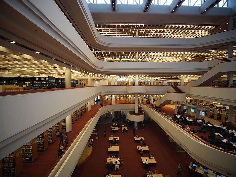 library, canada, books, architecture, built structure, indoors HD wallpaper