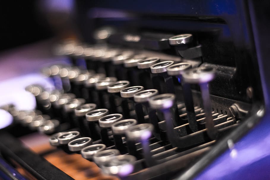 typewriter, rustic, old, letters, machine, vintage, technology HD wallpaper