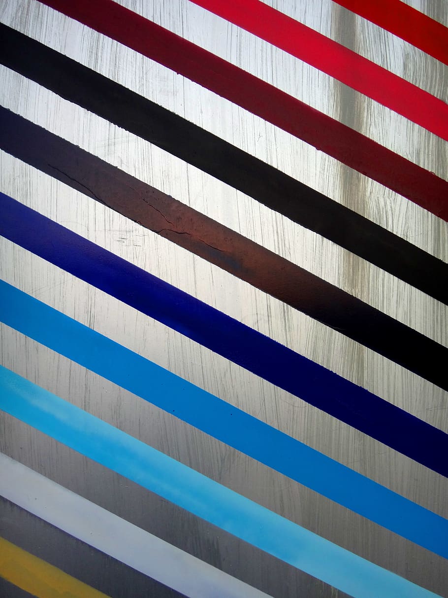 multicolored striped panel, pattern, full frame, backgrounds HD wallpaper