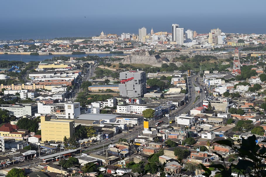 cartagena, the stern, panoramic, building exterior, city, architecture HD wallpaper