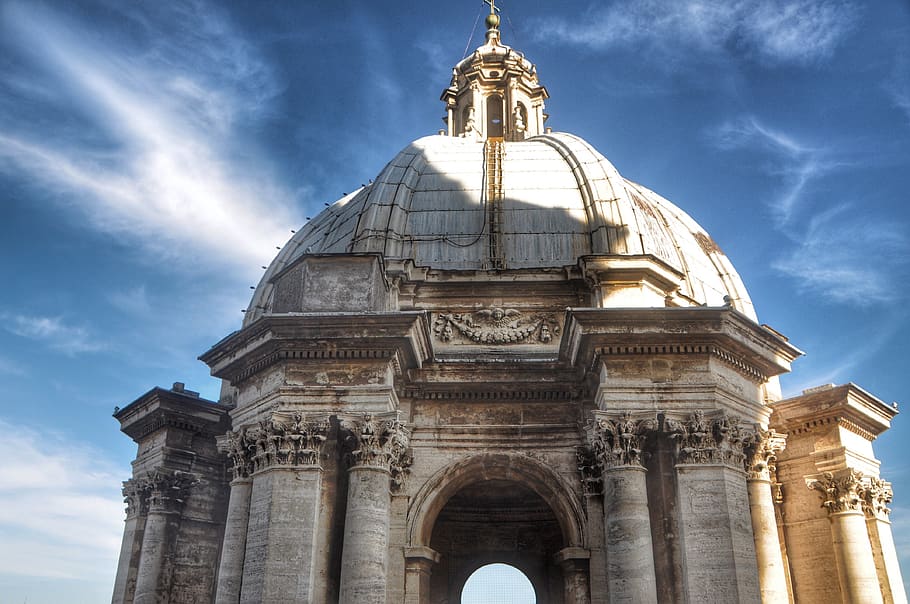 dome, architecture, building, monument, pillar, column, archaeology HD wallpaper