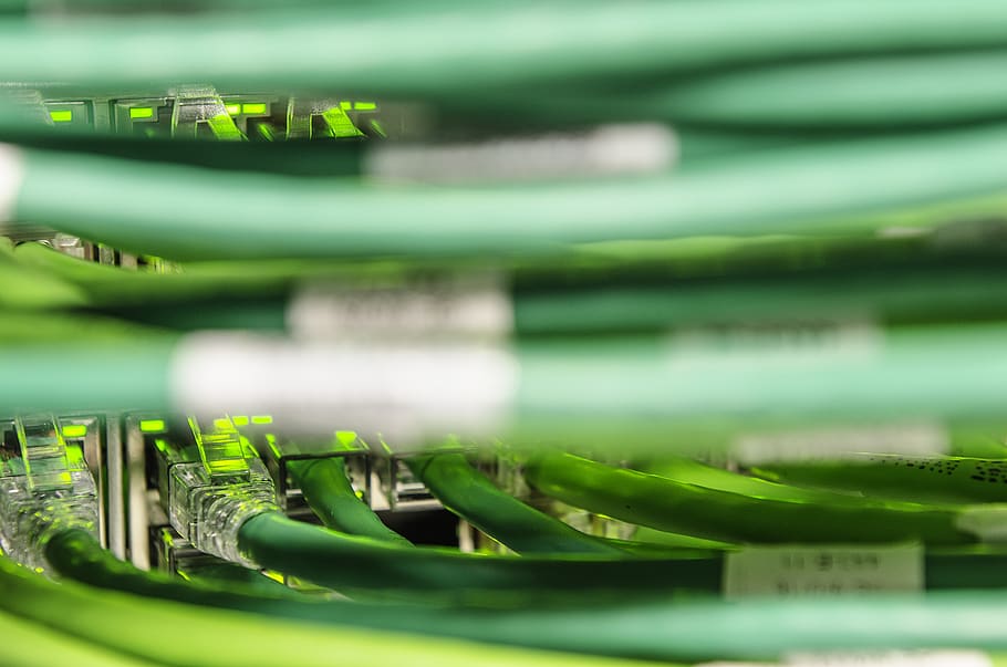 united states, washington, cables, data, big data, green, green color HD wallpaper