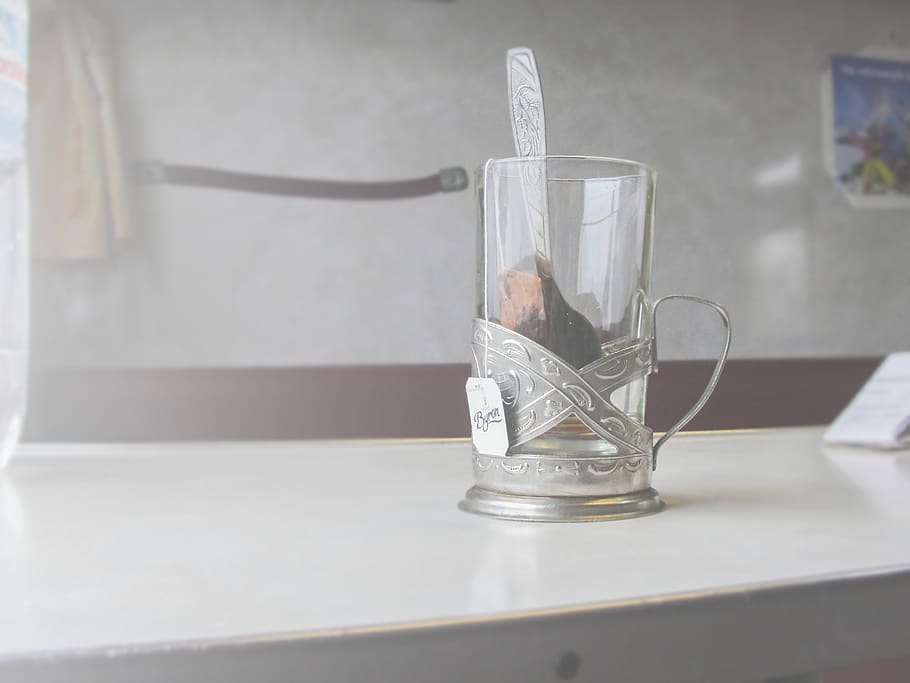 tea, cup, glass, train, old, retro, vintage, ukraine, ukrziliznytsia HD wallpaper