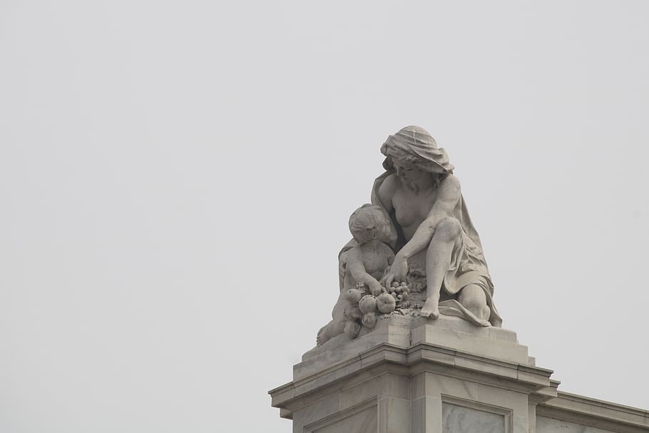 india, kolkata, victoria memorial, greek, mithology, statue, HD wallpaper