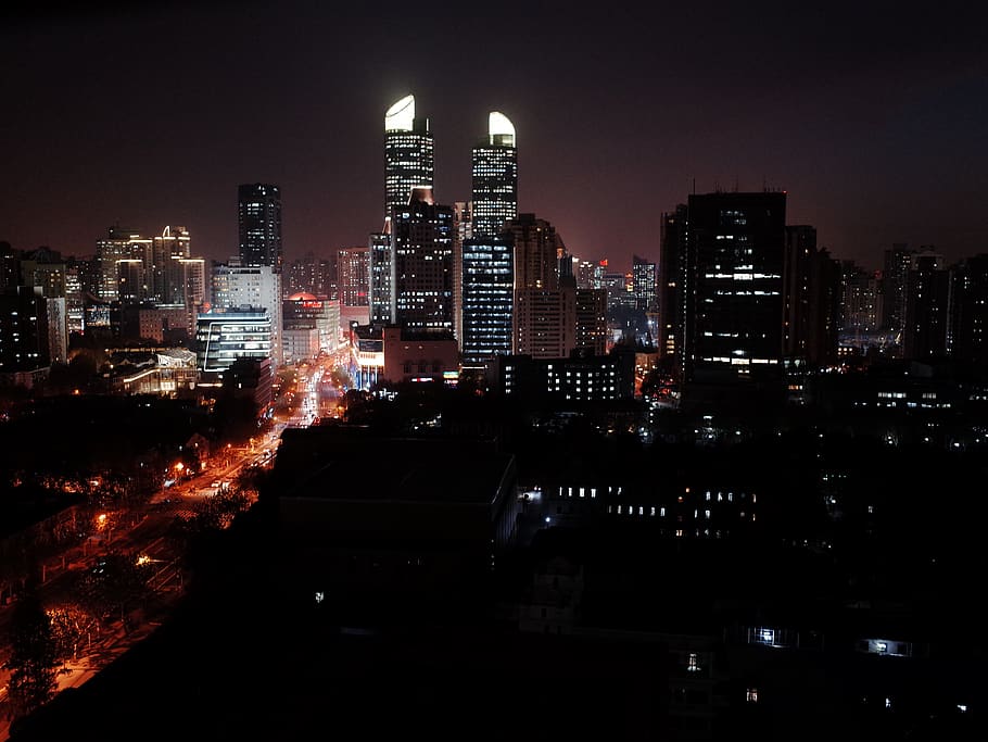 high-rise building, town, metropolis, urban, city, nature, outdoors HD wallpaper