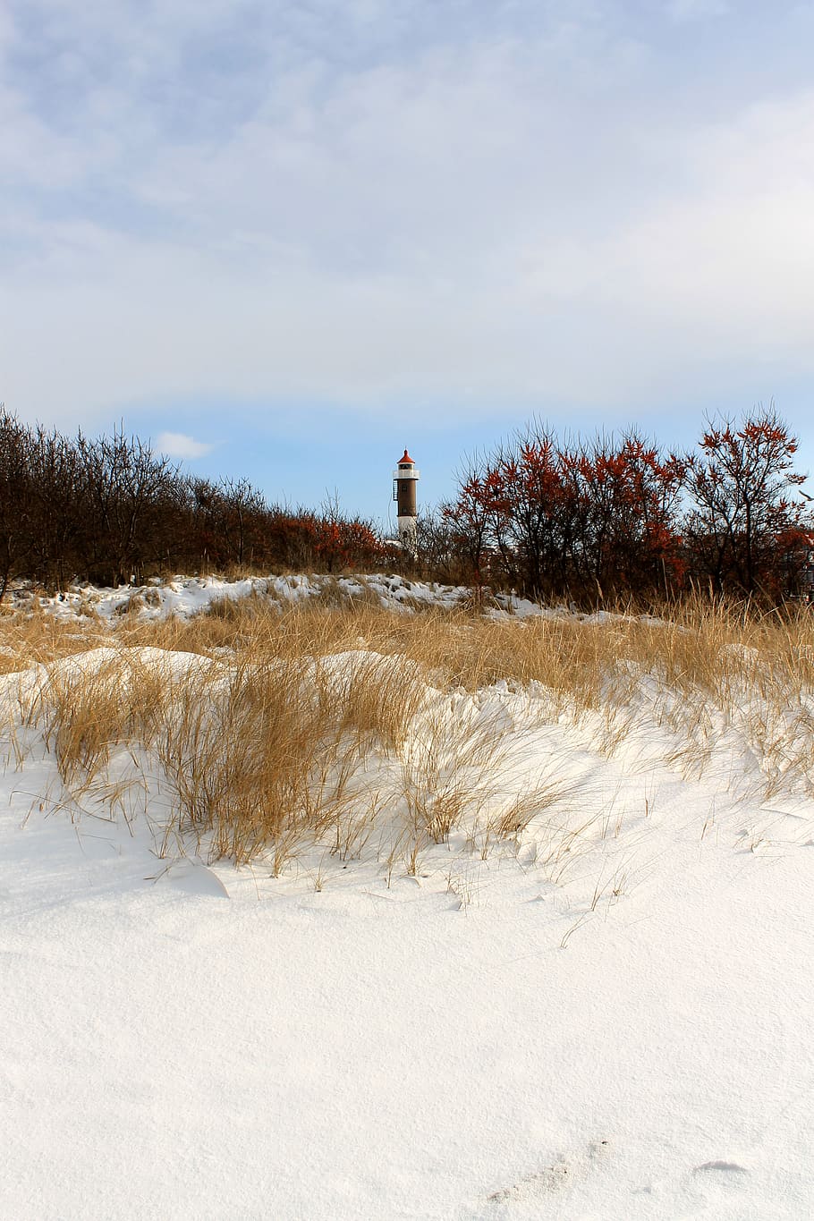 lighthouse timmendorf, baltic sea, insel poel, dune landscape, HD wallpaper