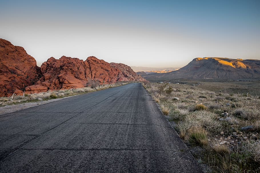 blacktop road at valleys, mountain, environment, landscape, scenics - nature HD wallpaper