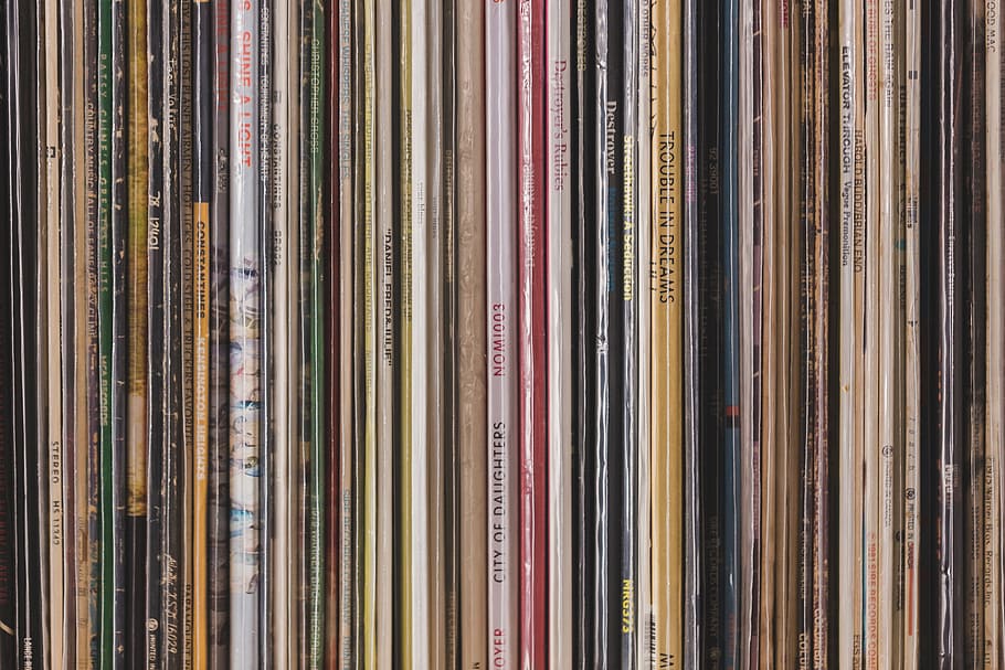 Records Texture Photo, Music, Backgrounds, Textures, full frame HD wallpaper