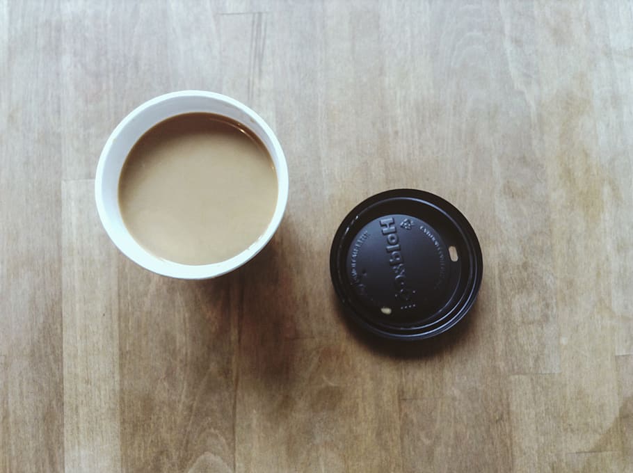 coffee, cup, lid, refreshment, drink, food and drink, table HD wallpaper