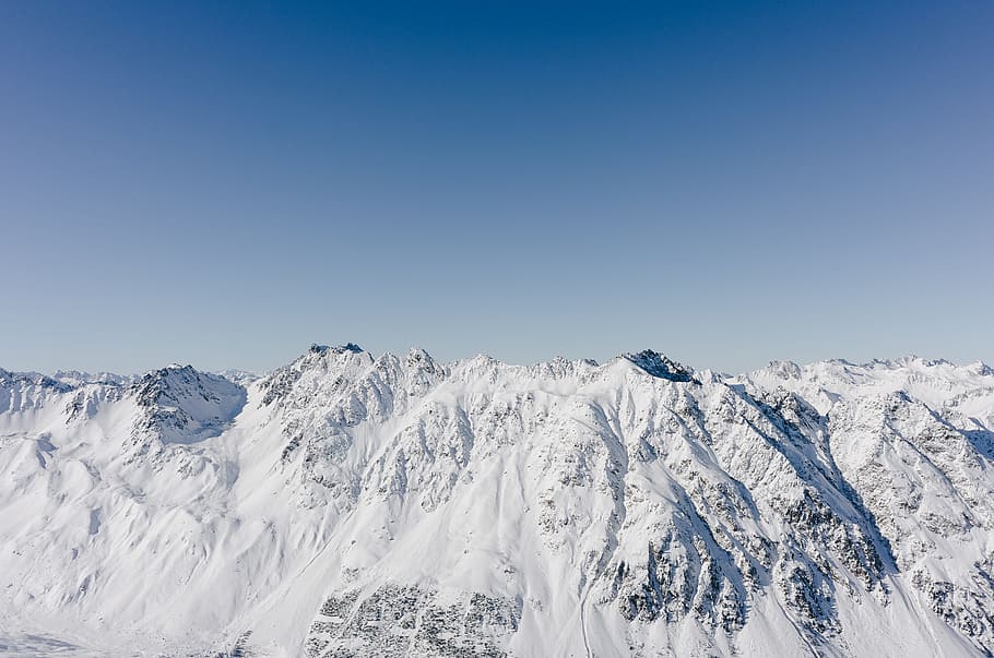Alps, alpine, austria, background, blue, clear, cold, destination HD wallpaper