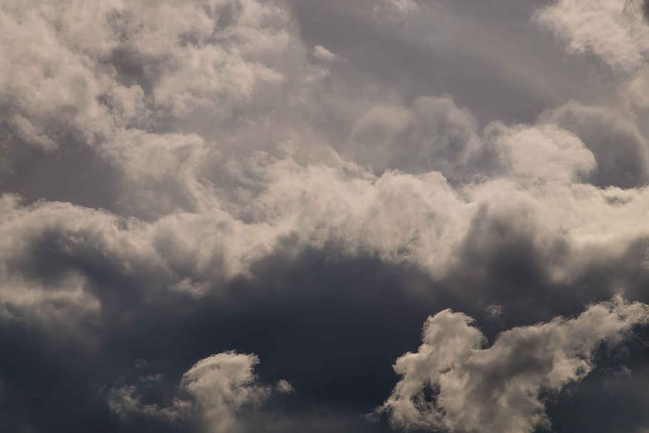 clouds, white, grey, weather, cloudscape, dramatic, pattern HD wallpaper