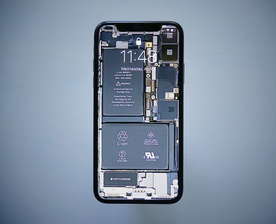 black smartphone, technology, communication, connection, wireless technology HD wallpaper