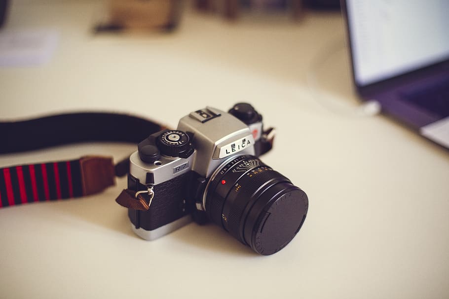 Silver and Black Milc Camera, Analogue, antique, aperture, equipment HD wallpaper