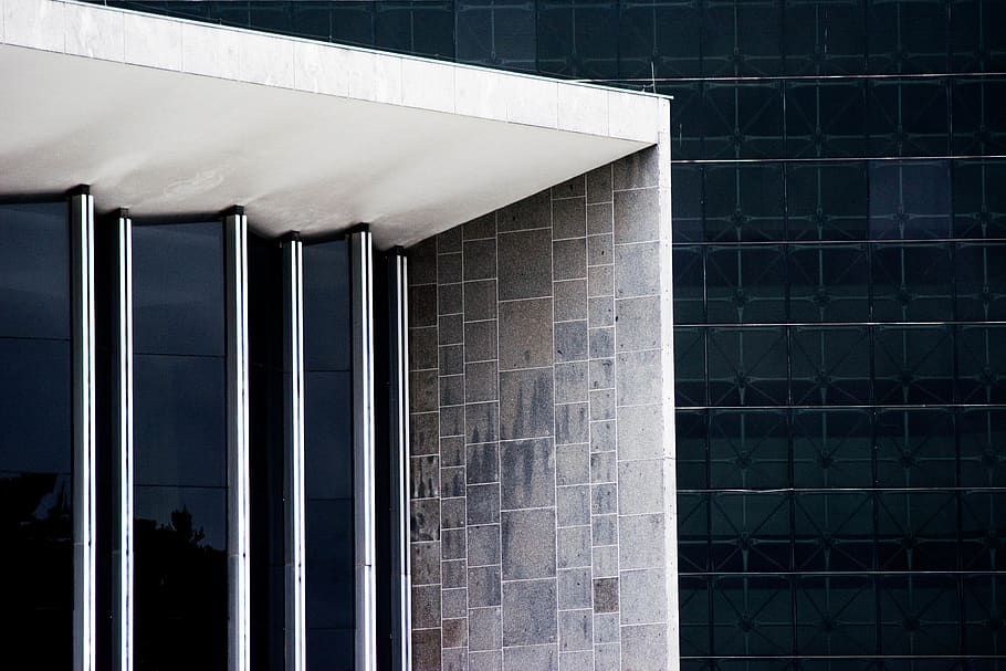 black glass window frame, built structure, architecture, building exterior HD wallpaper