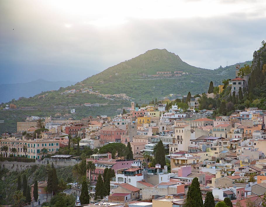 italy, taormina, architecture, building exterior, built structure HD wallpaper