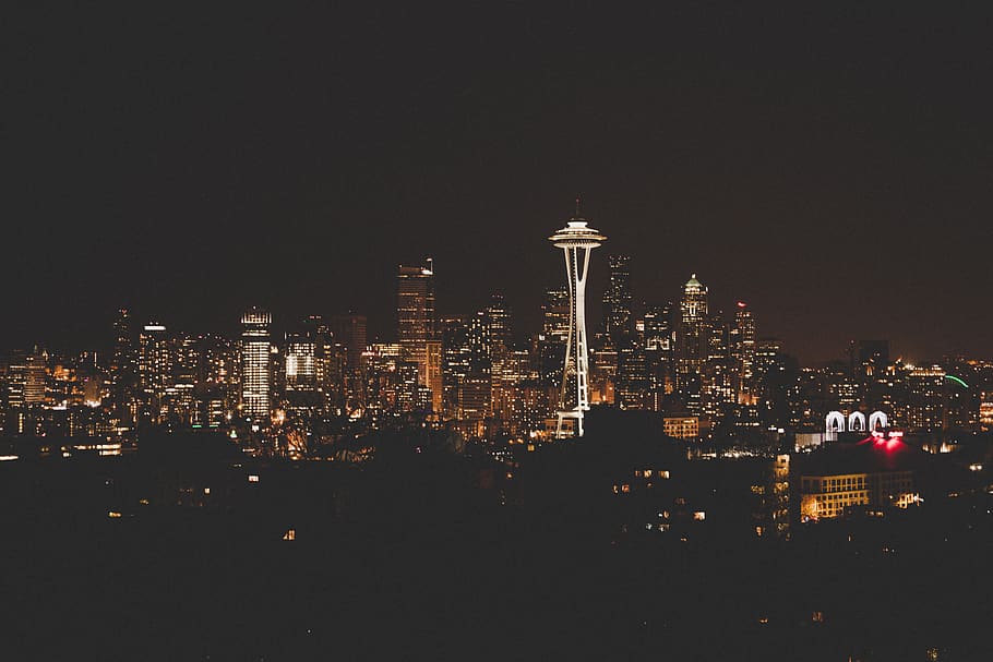 Seattle Space Needle, metropolis, urban, city, town, building HD wallpaper