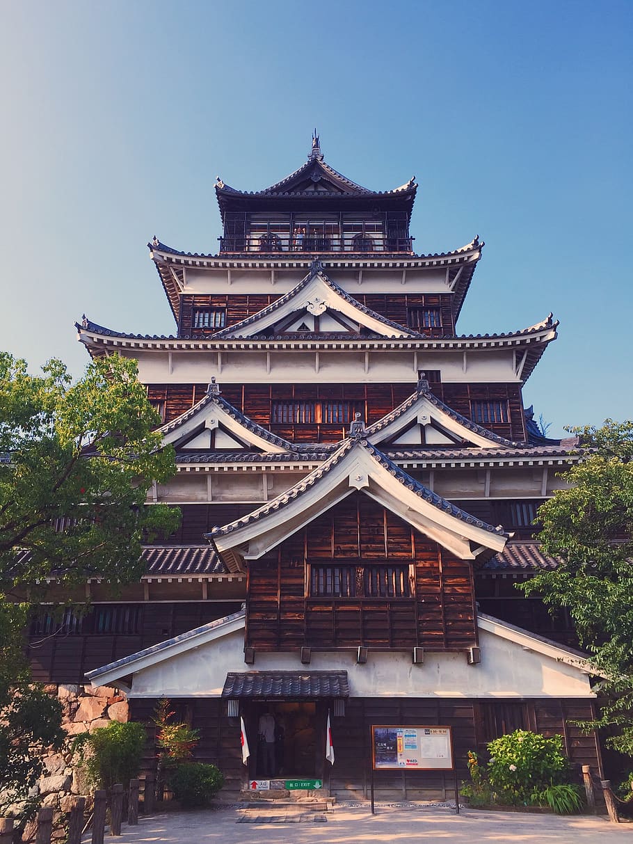 japan, hiroshima castle, hiroshima-shi, hiroshima prefecture, HD wallpaper