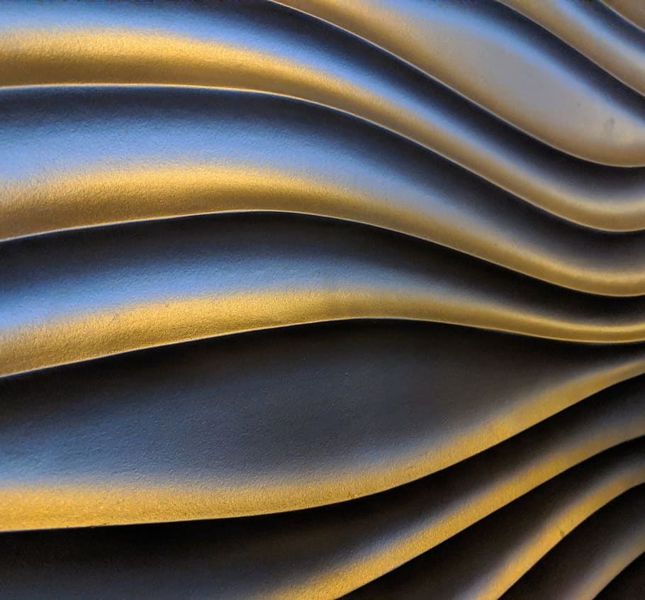 texture, pattern, water, wave, curves, metal, fractal, ornament HD wallpaper