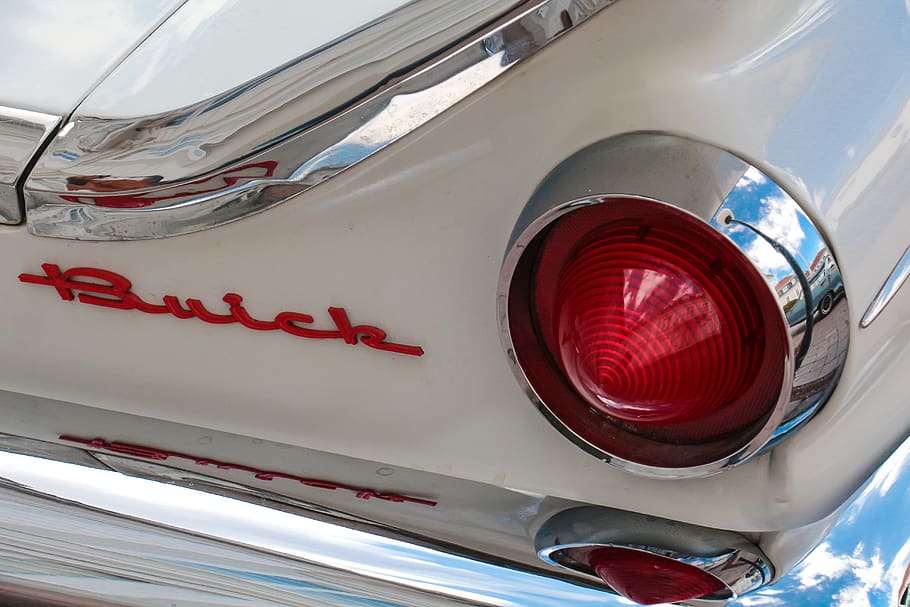buick, oldtimer, detail, back light, vehicle, nostalgia, automotive HD wallpaper