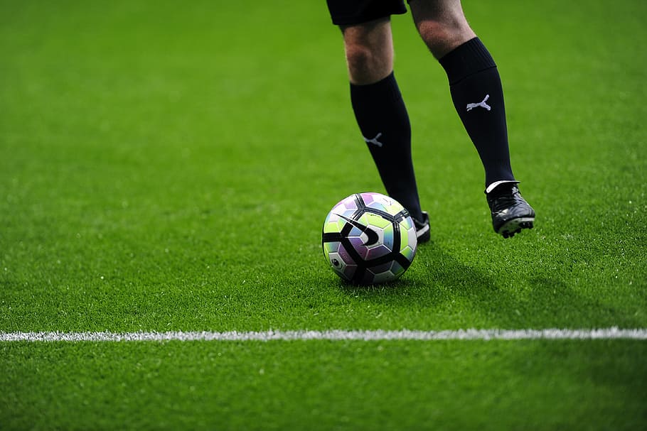 HD wallpaper: Soccer Player, sport, ball, football, goal, grass, leg, legs  | Wallpaper Flare