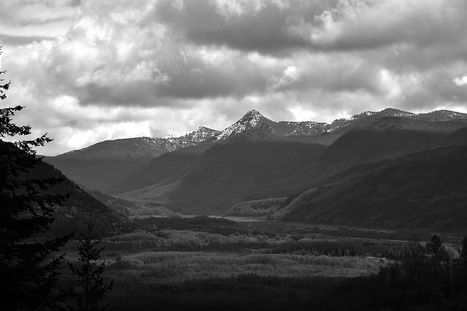 nature, outdoors, mountain, mountain range, weather, plant HD wallpaper