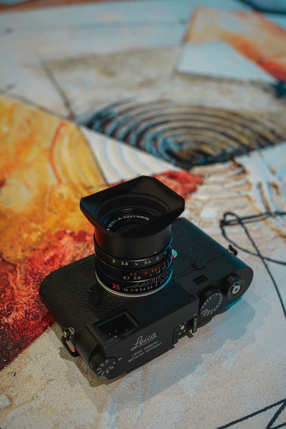 black DSLR camera, technology, camera - photographic equipment HD wallpaper