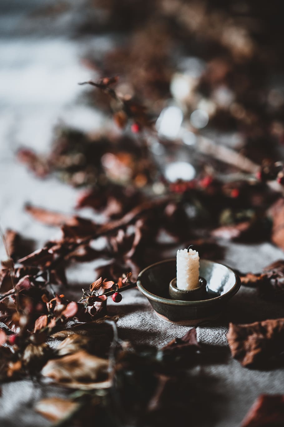 white candle, food and drink, selective focus, no people, close-up HD wallpaper
