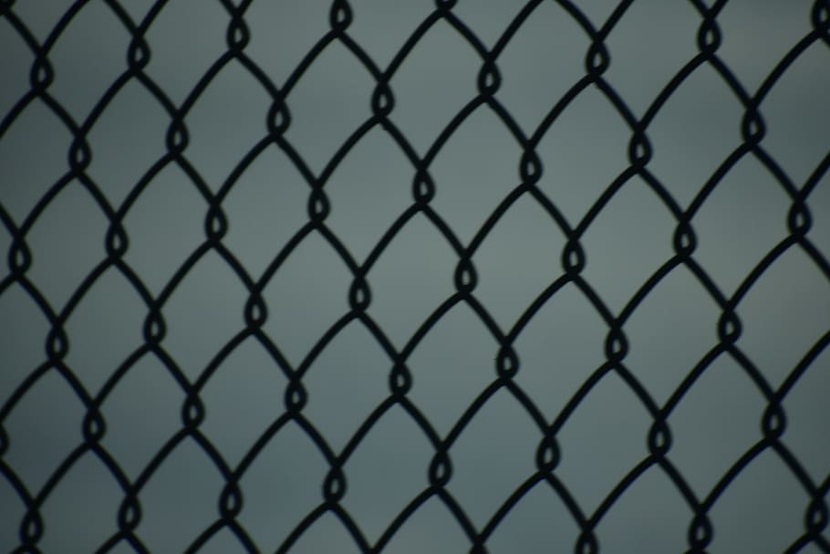 fence, grille, sphere, chain, silhouette, window, handrail HD wallpaper