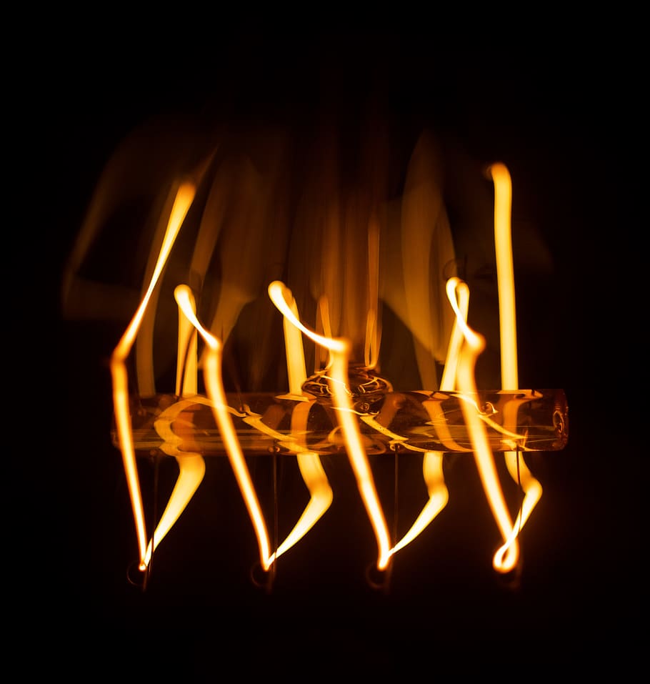 yellow light photo graphy, black background, illuminated, communication HD wallpaper