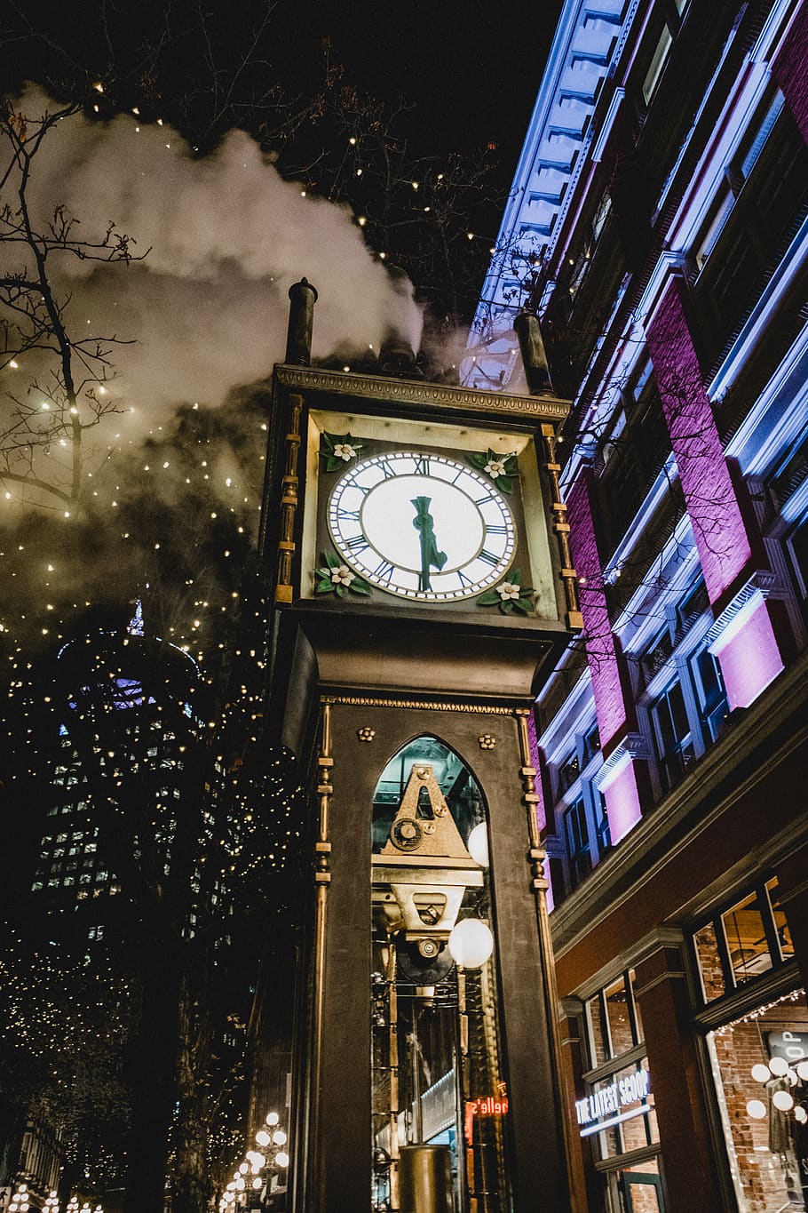 clock at 5:30, time, building exterior, architecture, built structure HD wallpaper