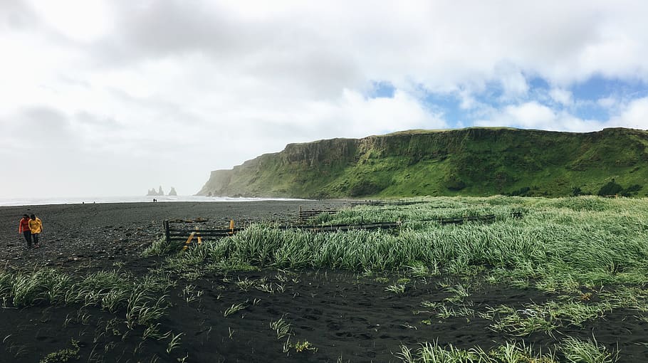 iceland, vik, wind, dreary, cloudy, mountain, game of thrones HD wallpaper
