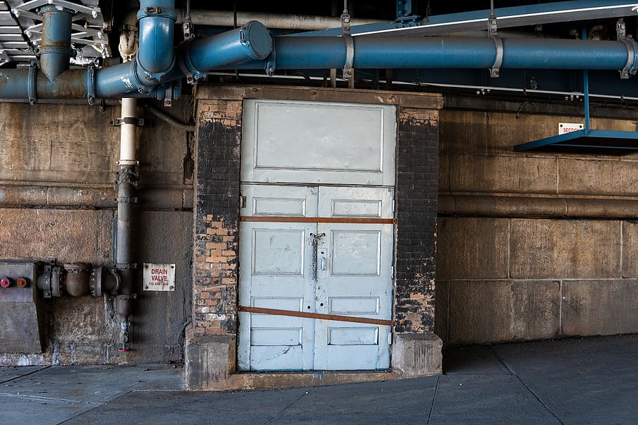 door, doors, frame, pipe, pipes, valve, brick, square, rectangle HD wallpaper