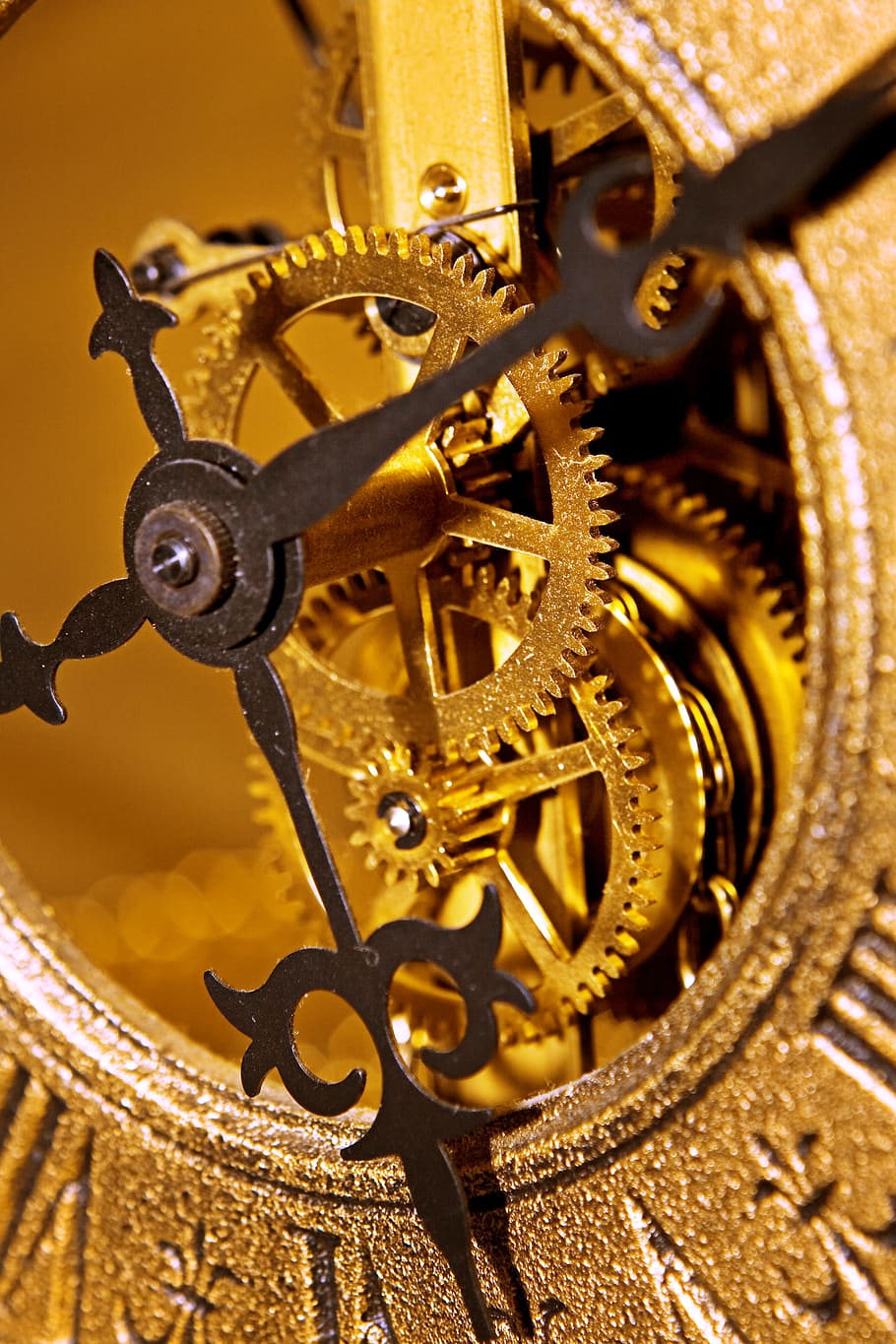 aged, antique, clock, countdown, deadline, dial, gold, hours HD wallpaper