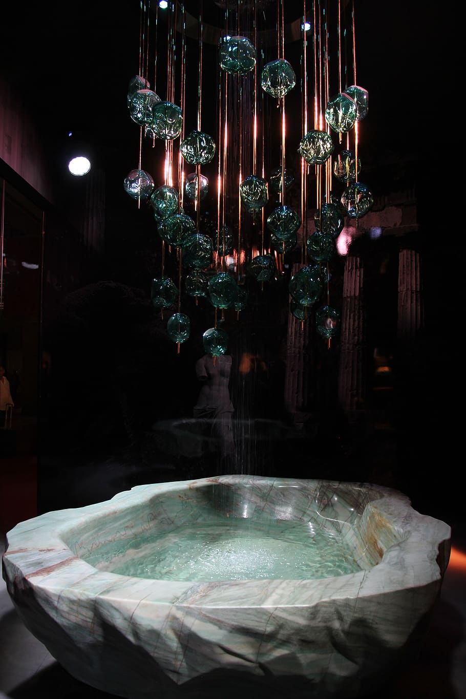 Photo of Water Fountain, bright, candle, color, dark, design HD wallpaper