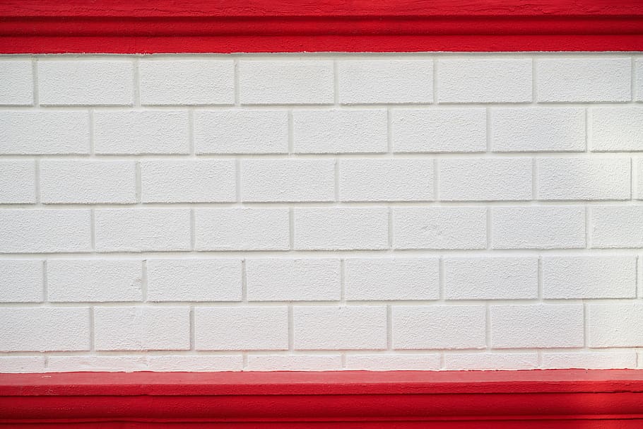 wall, brick, white, red, texture, pattern, stone, architecture HD wallpaper
