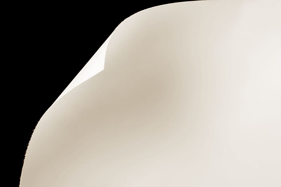 paper, page, curl, white, no people, white color, copy space HD wallpaper