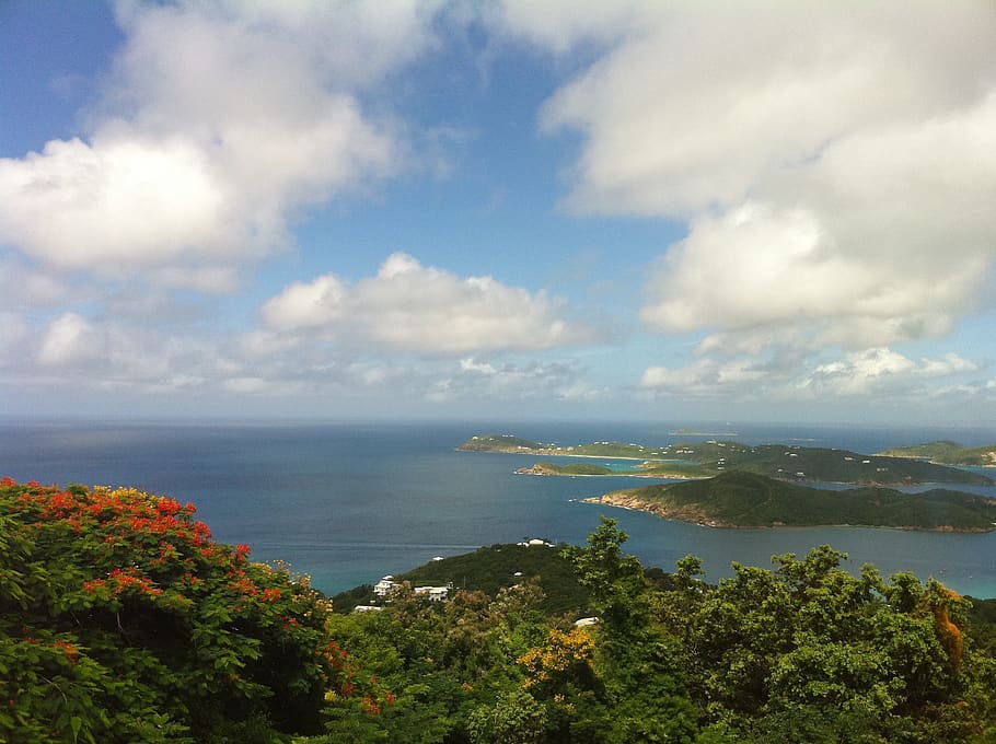 u.s. virgin islands, st. thomas, water, sea, cloud - sky, scenics - nature