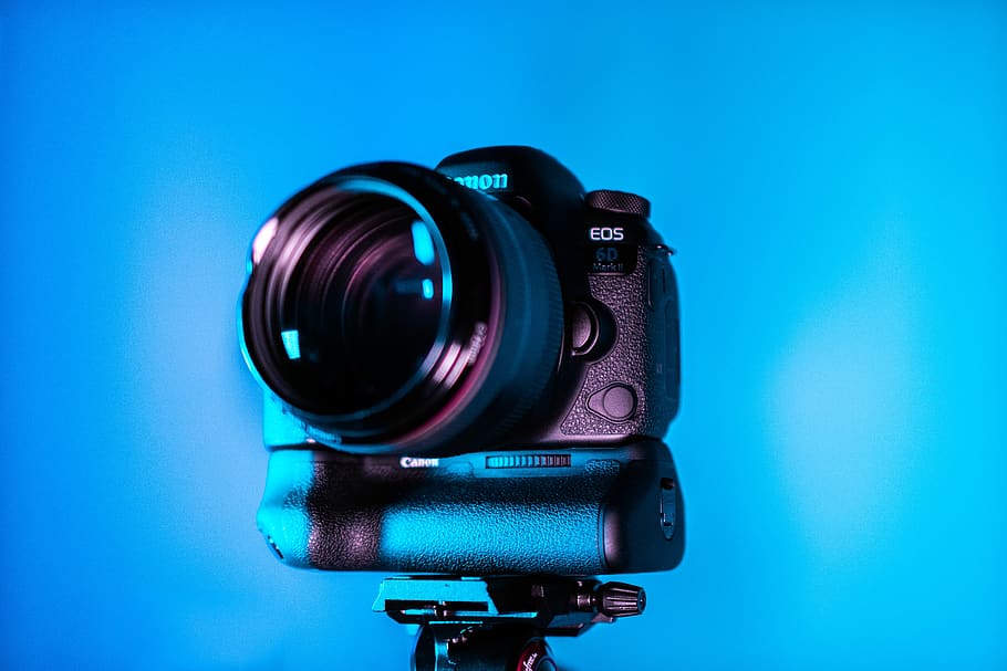 Canon EOS camera, camera - photographic equipment, technology HD wallpaper
