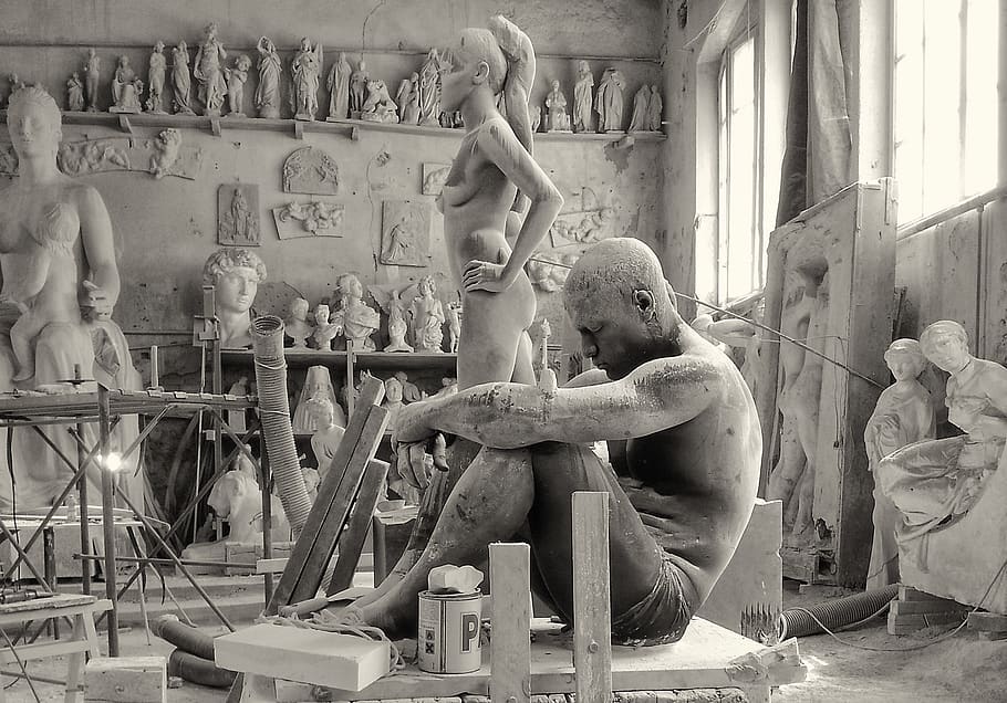 art and craft, representation, sculpture, human representation HD wallpaper
