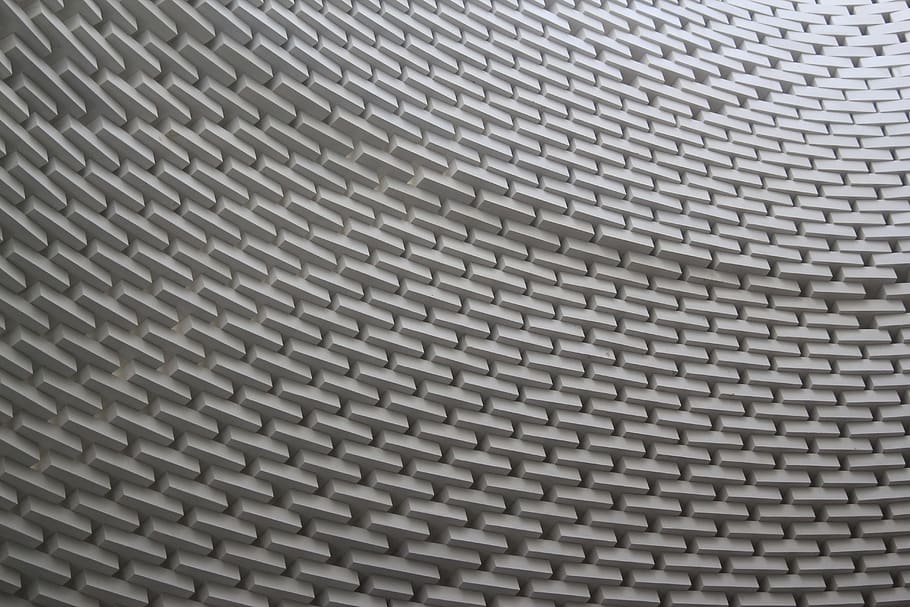 White 3d Wall Art, background, design, grid, pattern, surface HD wallpaper