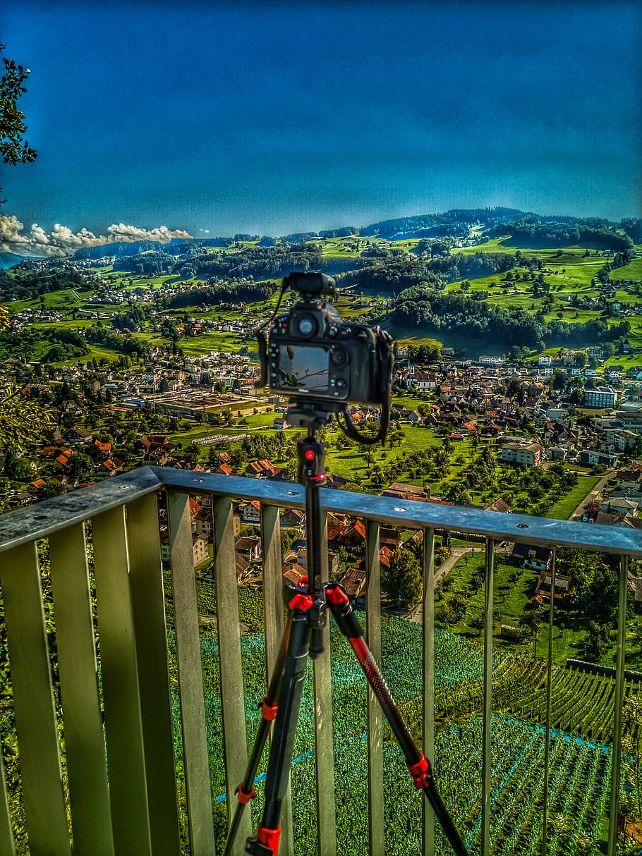 switzerland, thal, view, viewing, amazing, nature, blue, green HD wallpaper