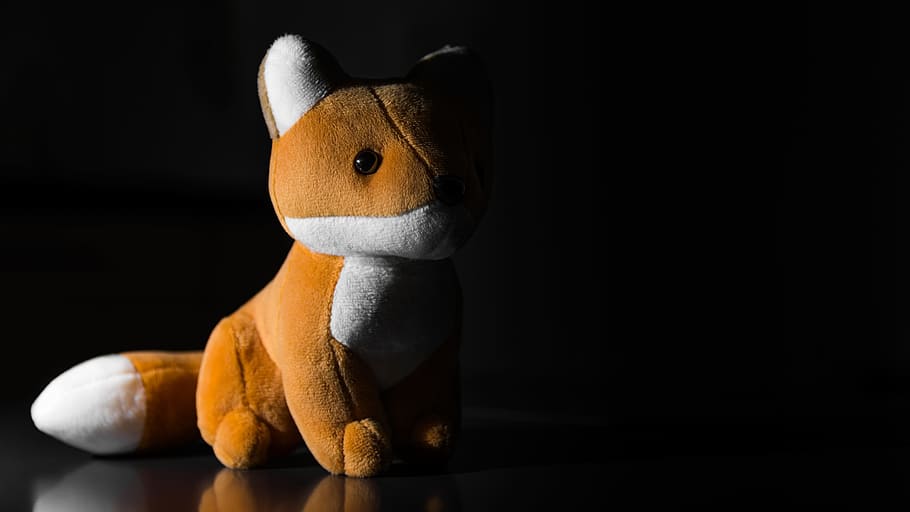 fox, fox plush toy, packshot, staging, representation, stuffed toy HD wallpaper